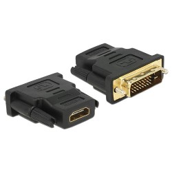 CONVERTIDOR DVI-D 24+1 pin  HDMI 19 pin Hembra